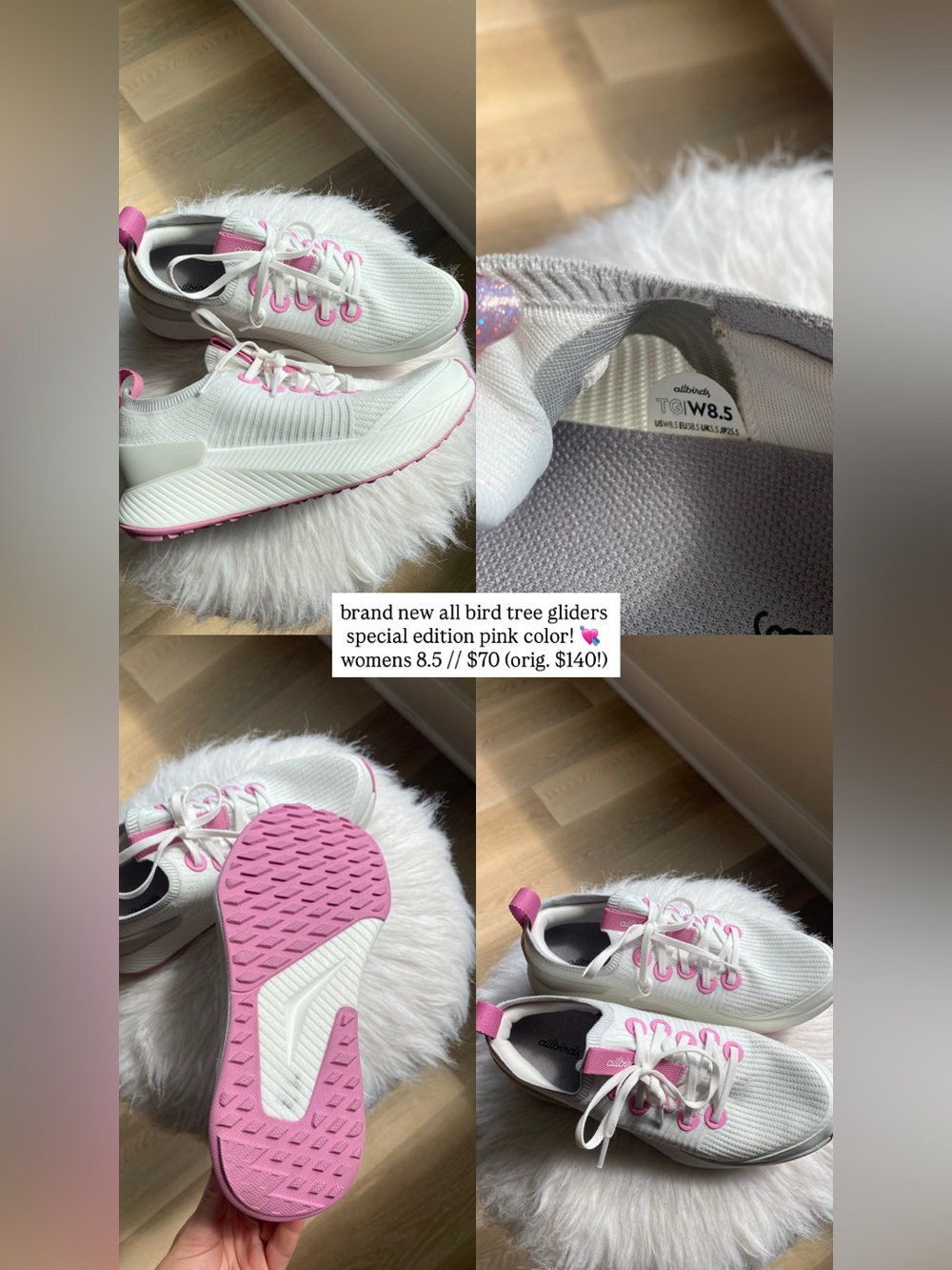 brand new allbirds tree glider womens 8.5